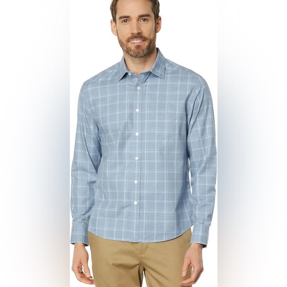 UNTUCKit Other - UNTUCKit Romagna Wrinkle Free Shirt Size small blu EUC A0372